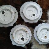 Suite de quatre appliques coquillage Limburg