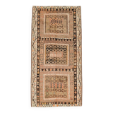"Tapis Kilim Ancien 100% Laine – Grand Format, Pièce Rare à Motifs Ethnique