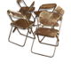 5 chairs folded castelli