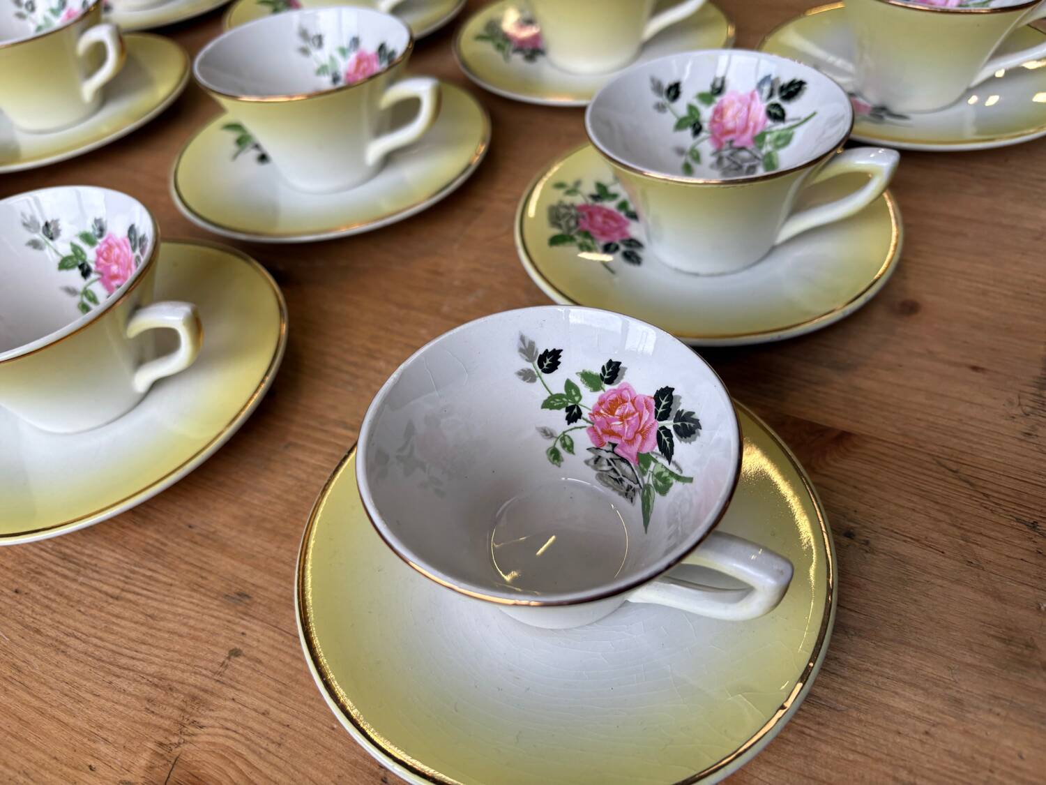 Vintage coffee service Sarreguemines "Bernard"