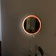 Teck, miroir éclairé, Italie, années 1960
