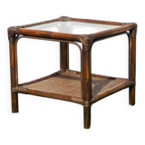Bamboo coffee table. Vintage 70s.