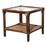 Bamboo coffee table. Vintage 70s.