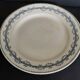 Pair of flat plates in Gien iron earthenware, Austerlitz decor