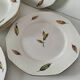 7 assiettes plates et creuses en faïence opaque Digoin Sarreguemines Nemours