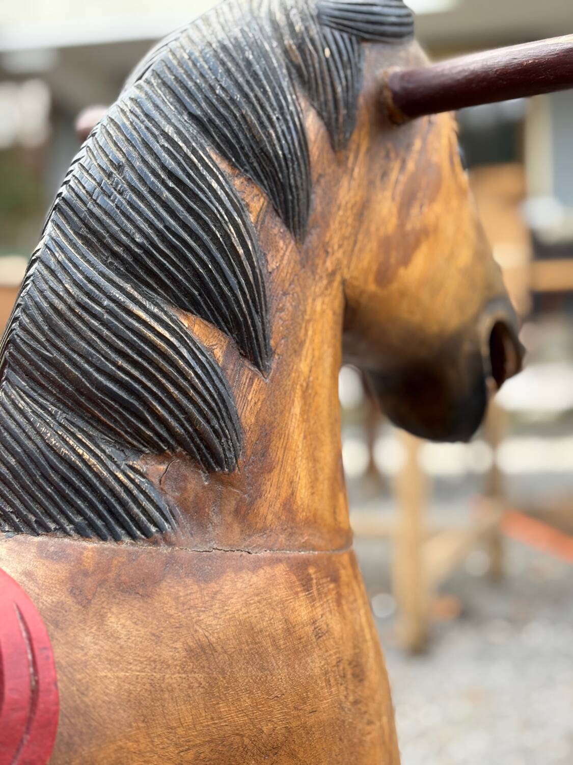 Antique rocking horse