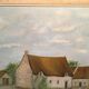 Old painting, farmhouse landscape signed Louis Dubois and dated 83