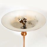 Art deco copper floor lamp
