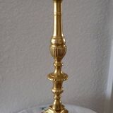 Bronze candlestick table lamp