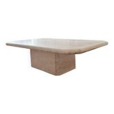 Travertine coffee table