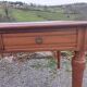 desk, leather top
