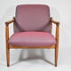 Original restored armchair GFM-64, designer E.Homa, 1960s, Teak