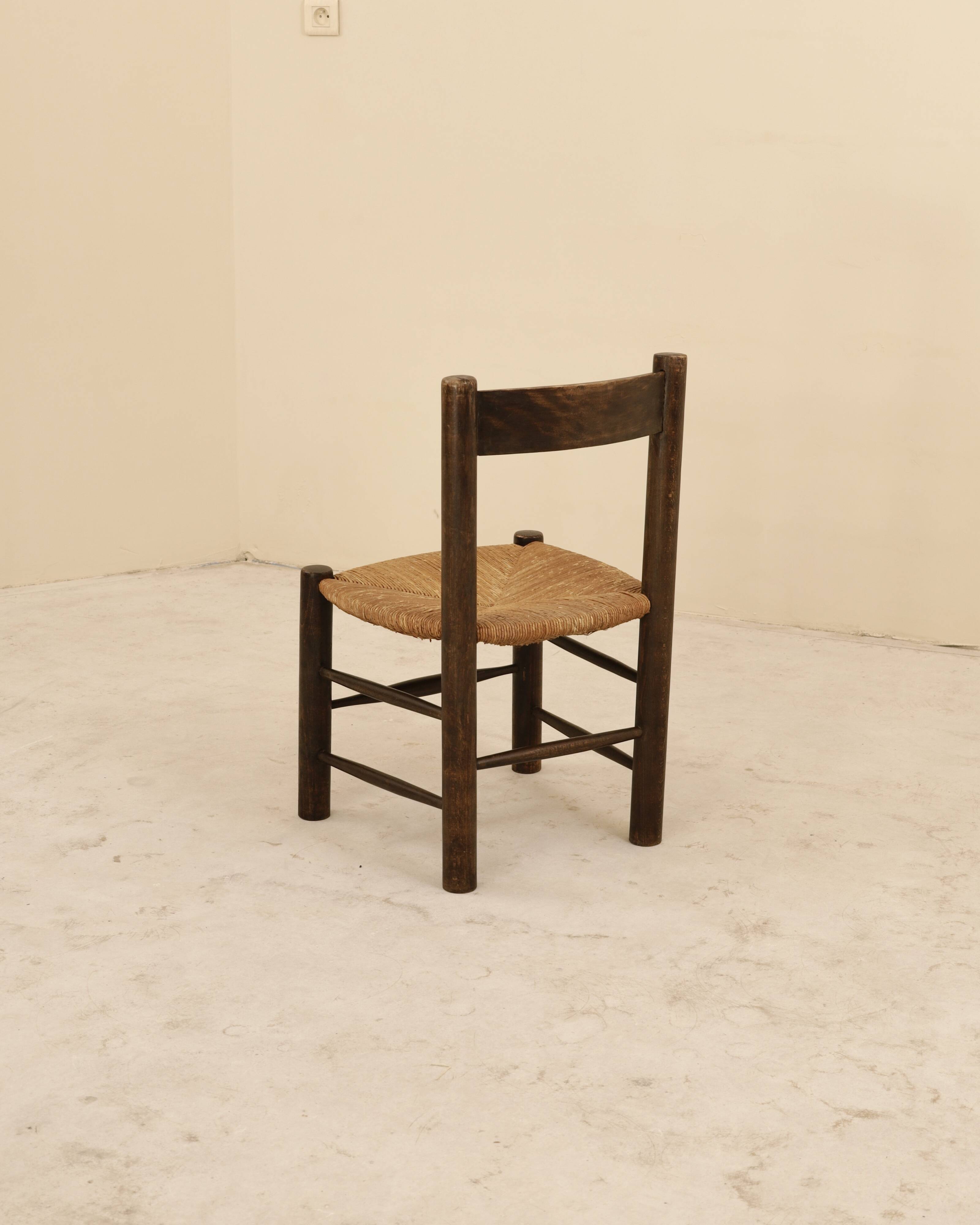 Set of four dlg chairs by Georges Robert, France, 1960s.