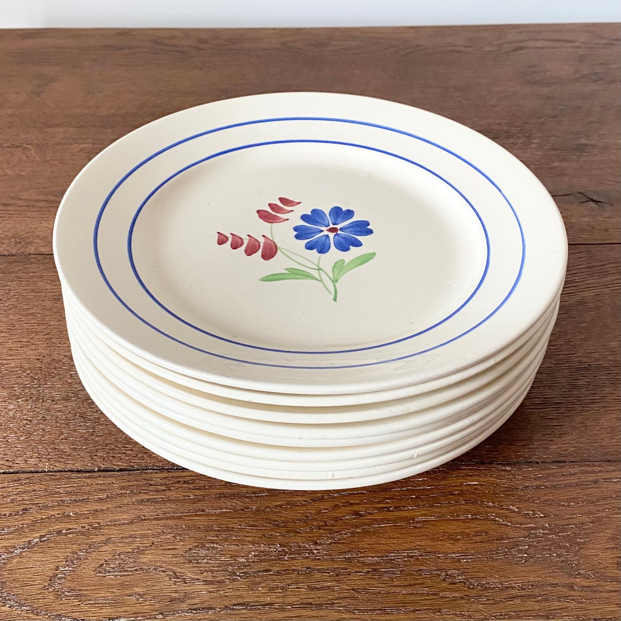 Flat plates iron earth Lunéville "Marcelle"