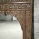 Large mirror - Indian carved wooden headboard
