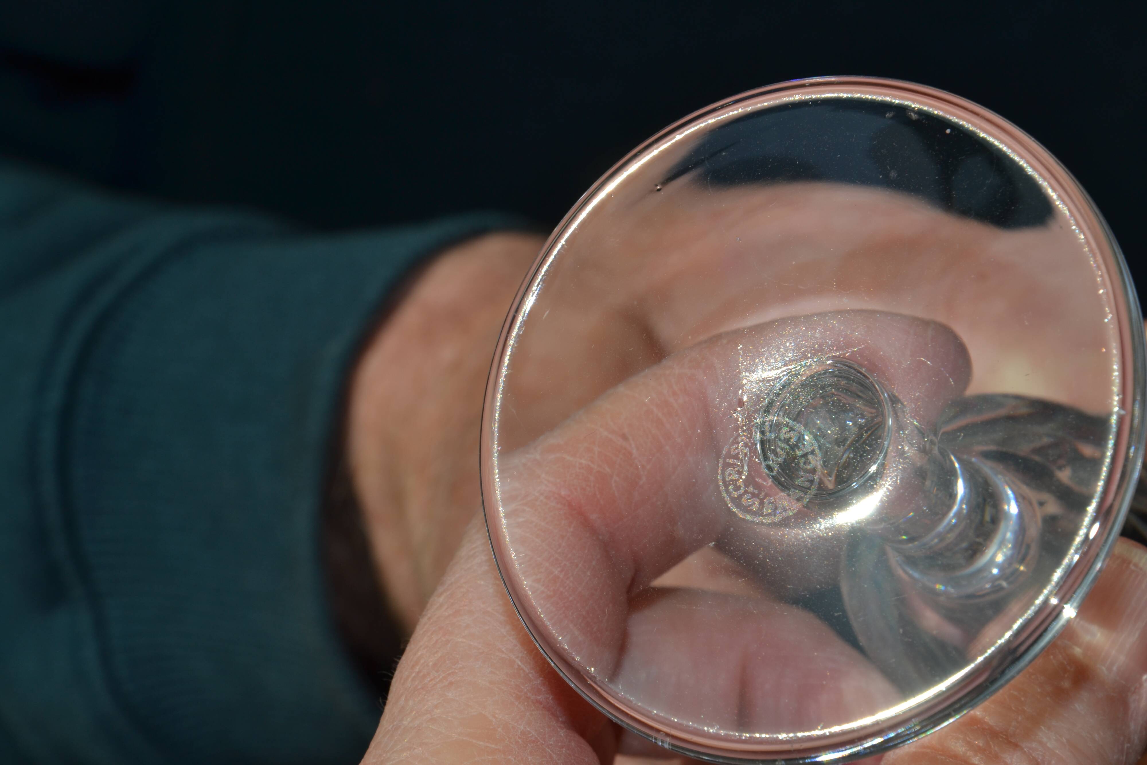 12 St Louis crystal glasses, Monaco model, 60s-70s