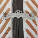 Pediment wall woodwork Louis XVI style