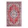 Vintage Turkish Oushak Handmade Wool Cotton Red Area Rug 124x209