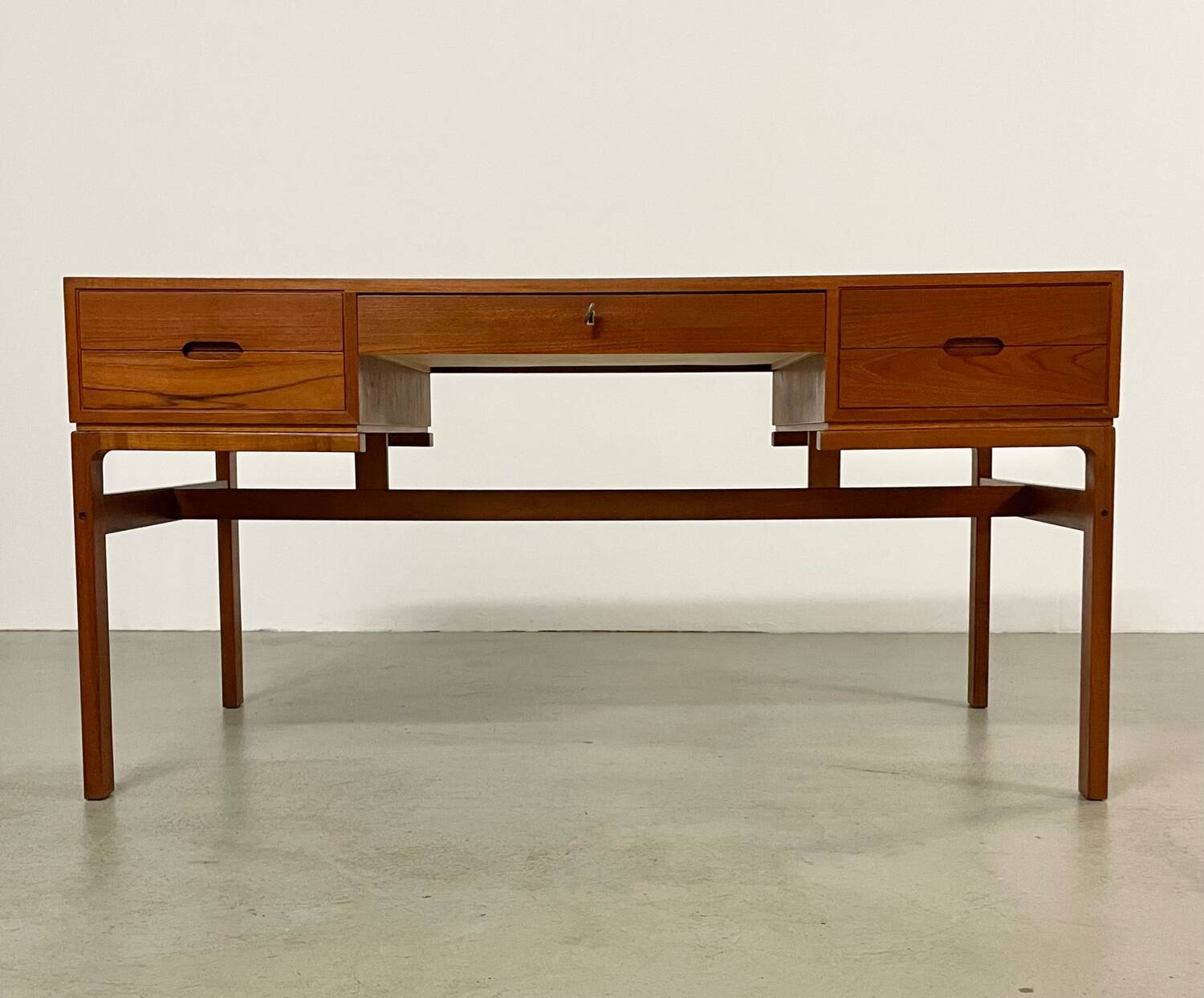 Danish Teak Desk by Arne Wahl Iversen 1950s