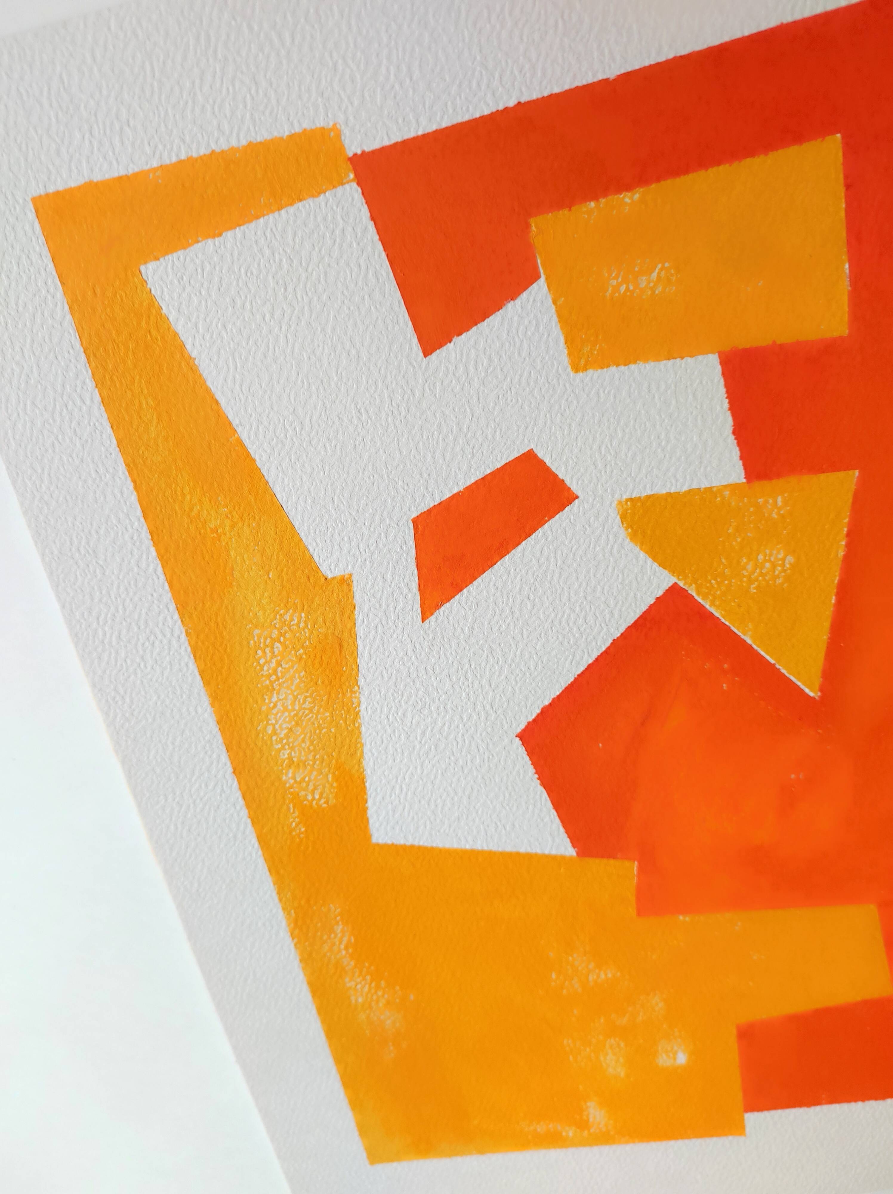 Minimalist geometric painting