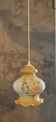 Vintage suspension in iridescent opaline floral – Verrerie de Vianne – Ét