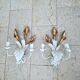 Vintage Italian floral wall appliques