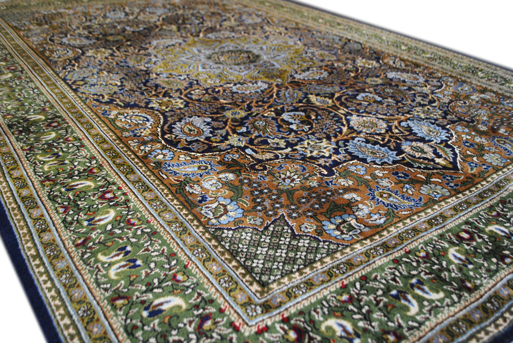 Authentic Persian carpet kork Ghom 205cm x 140cm