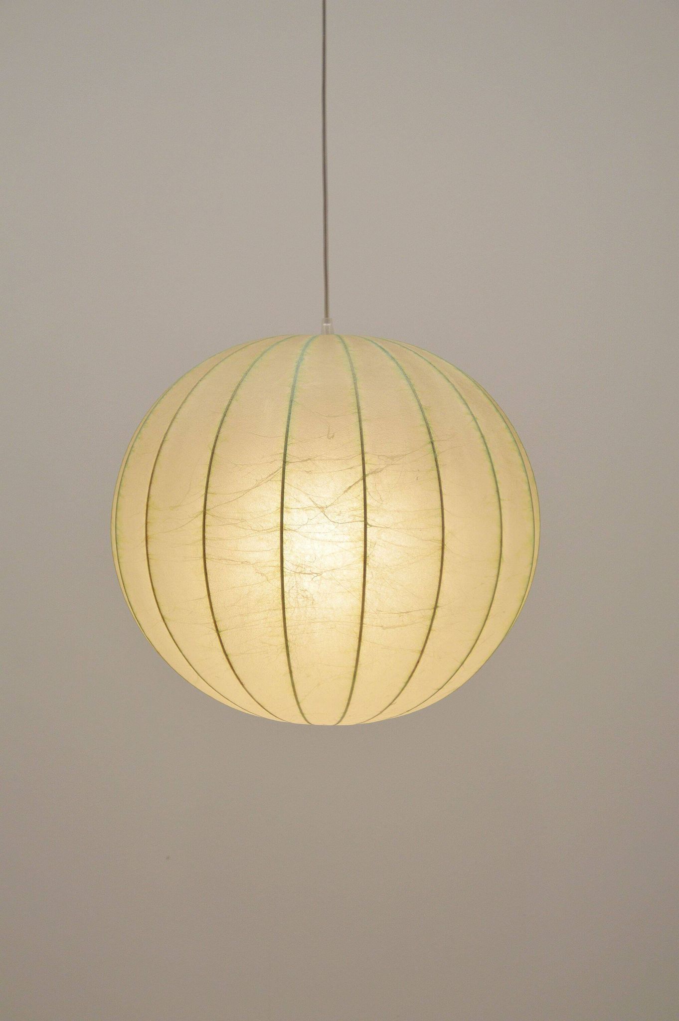 Vintage cocoon pendant lamp by Goldkant Leuchten, 1960s