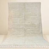 Ecru Beni Ouarain Berber Rug