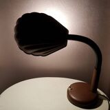 Vintage desk lamp in 1970s brown metal shell