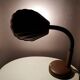 Vintage desk lamp in 1970s brown metal shell