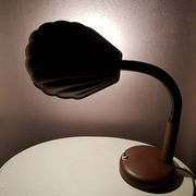 Vintage desk lamp in 1970s brown metal shell