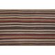 Vintage Turkish Oushak Handmade Wool Cotton Brown Kilim Area Rug 136x214