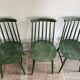 Cinq chaises Fanett vertes par Ilmari Tapiovaara pour Edsby-ken