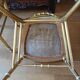 Pair of gilded Napoleon III chairs stamped Au Bon Marché Paris
