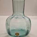 Ancienne vase en verre gravé IVIMA Made in Portugal
