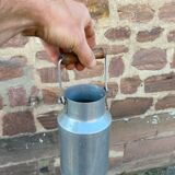 3 Vintage aluminium old milk pot 1950