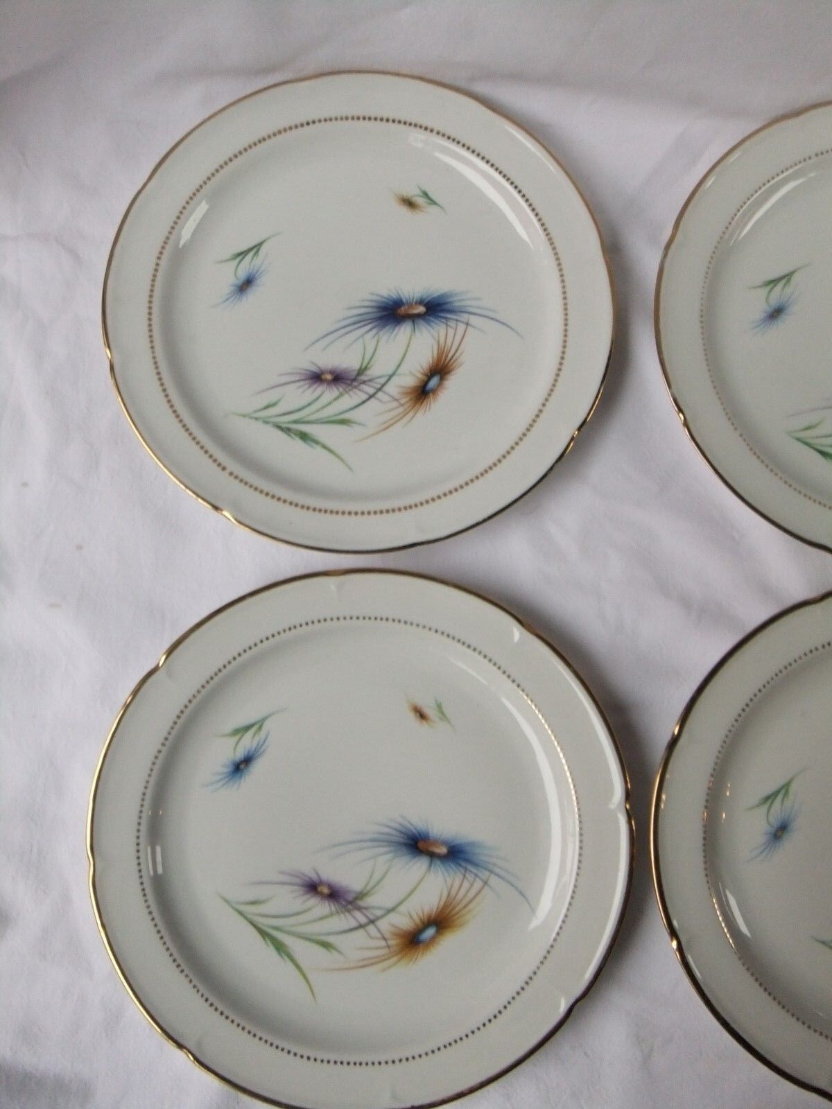 6 Limoge plates service porcelain cover