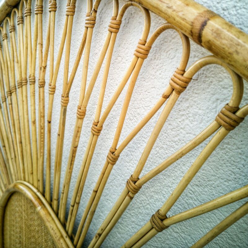 Rattan headboard
