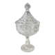 Large lead crystal candy dish/Drageoir. Tritschler Winterhalder. Dome shape, faceted patterns. Dim 30 x 15 cm
