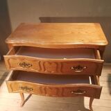 Louis XV style solid oak chest of drawers