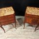 Pair of Louis XV Style Bedside Tables in Rosewood Marquetry