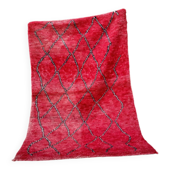 Tapis Marocain rouge - 110 x 165 cm