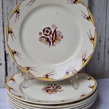 Boch La Louvière 7 assiettes plates