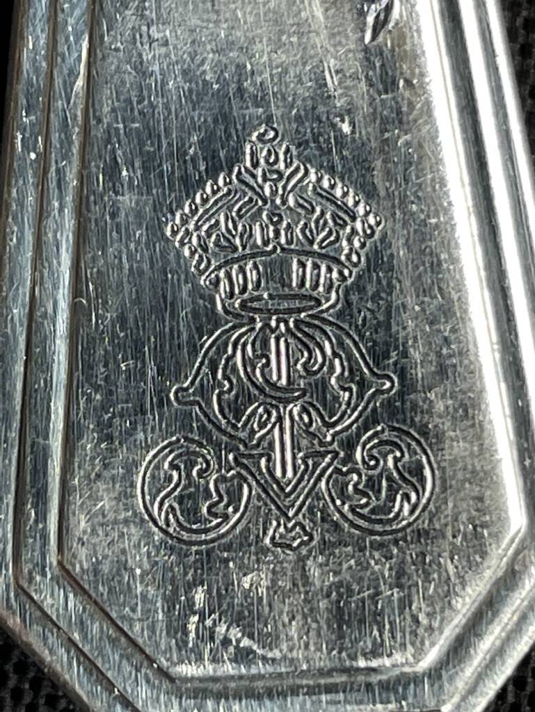 6 Christofle America forks numbered George V