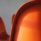 Orange Panton Chair by Verner Panton for Herman Miller set of 4