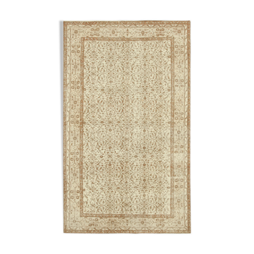 Hand-knotted one-of-a-kind turkish beige rug 165 cm x 281 cm - 38887