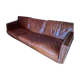 Large veted leather Dandy sofa