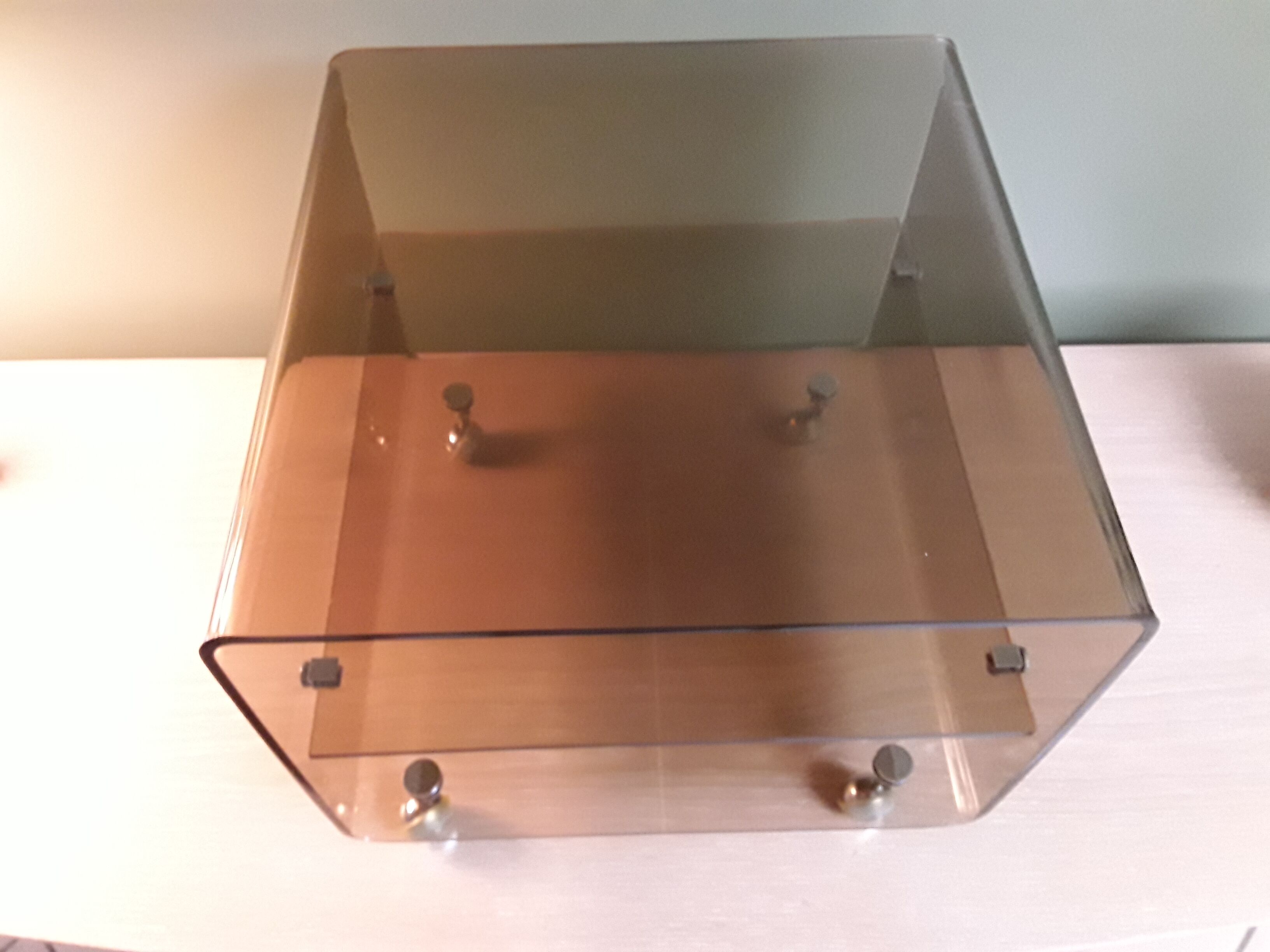 Plexiglas 1970s bedside