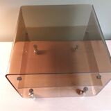 Plexiglas 1970s bedside